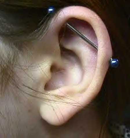 Scaffold Ear Piercing Aftercare