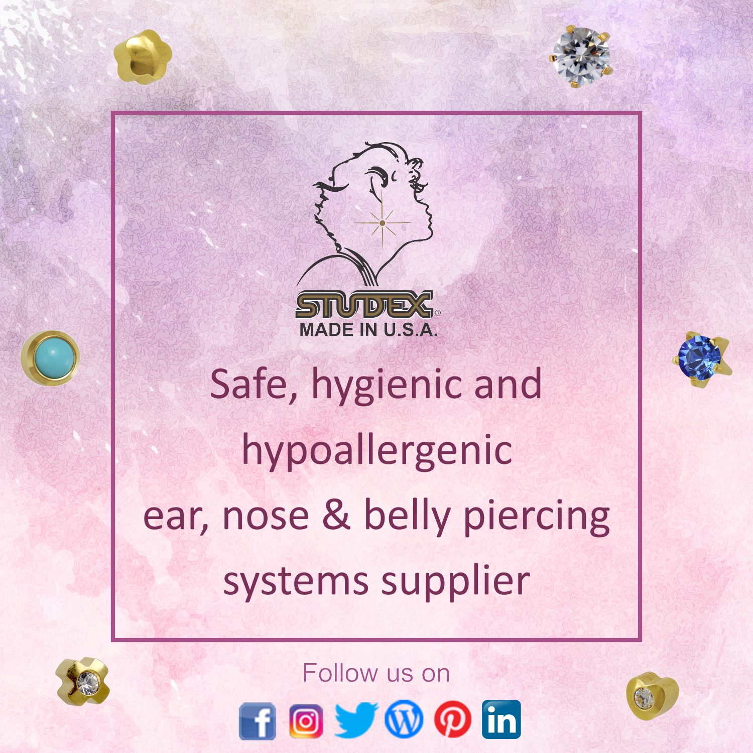 Safe, hygienic and hypoallergenic ear, nose and belly piercing systems supplier helps to support your piercing business. Contact us at 022 40243611/2.  #studexearpiercing #studexasia #contactus #mailus #callusnow #likeforfollow #followusnow #betrendy #bestudex